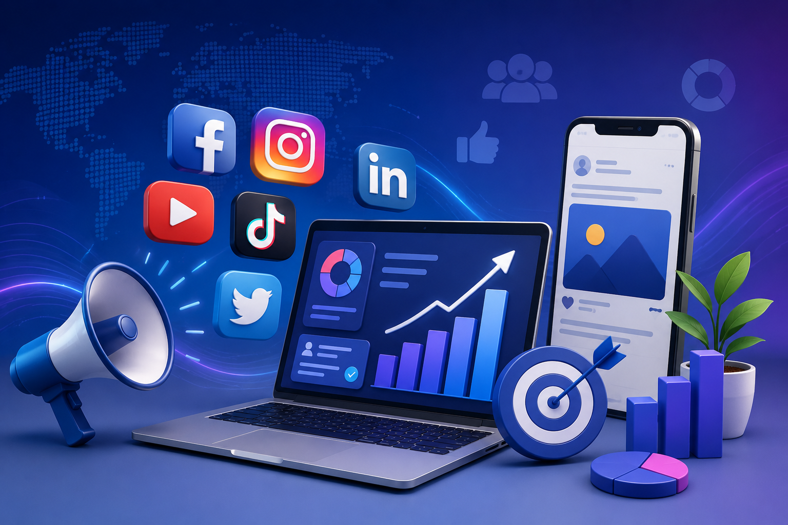 Social media content calendar
